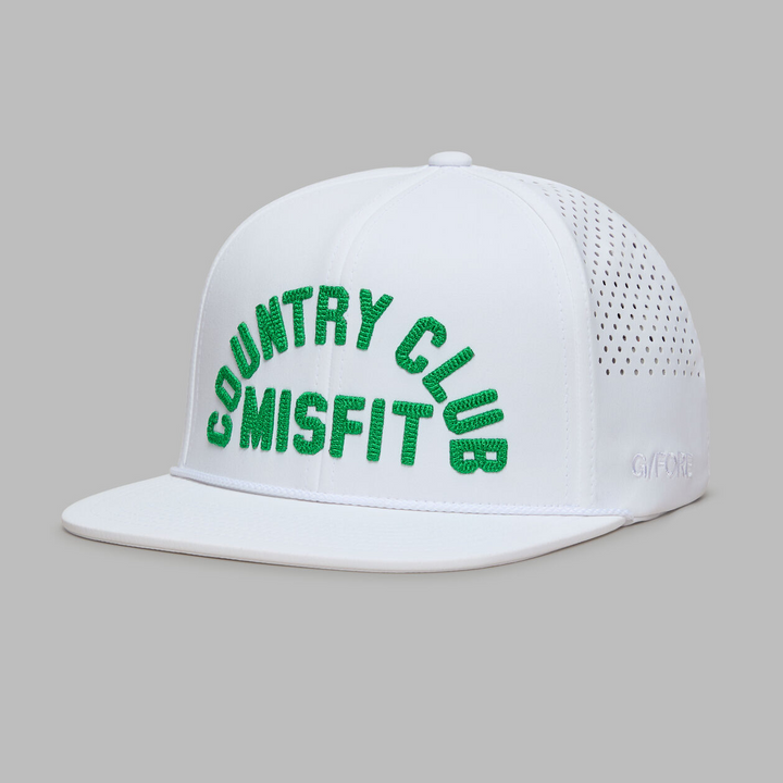 G/FORE MEN'S COUNTRY CLUB MISFIT PERFORATED DELTA HAT -SNOW