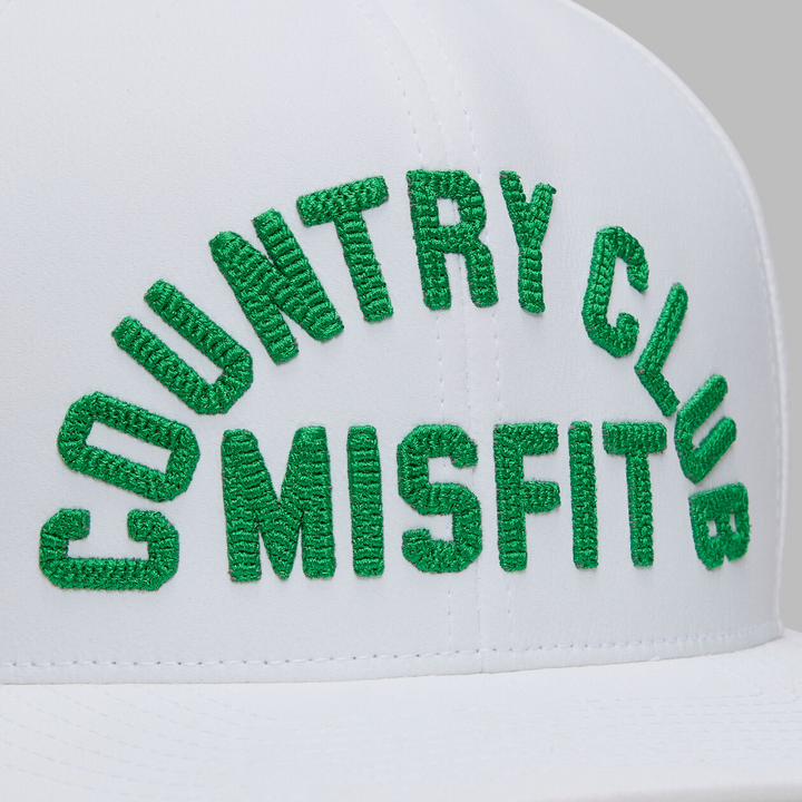 G/FORE MEN'S COUNTRY CLUB MISFIT PERFORATED DELTA HAT -SNOW
