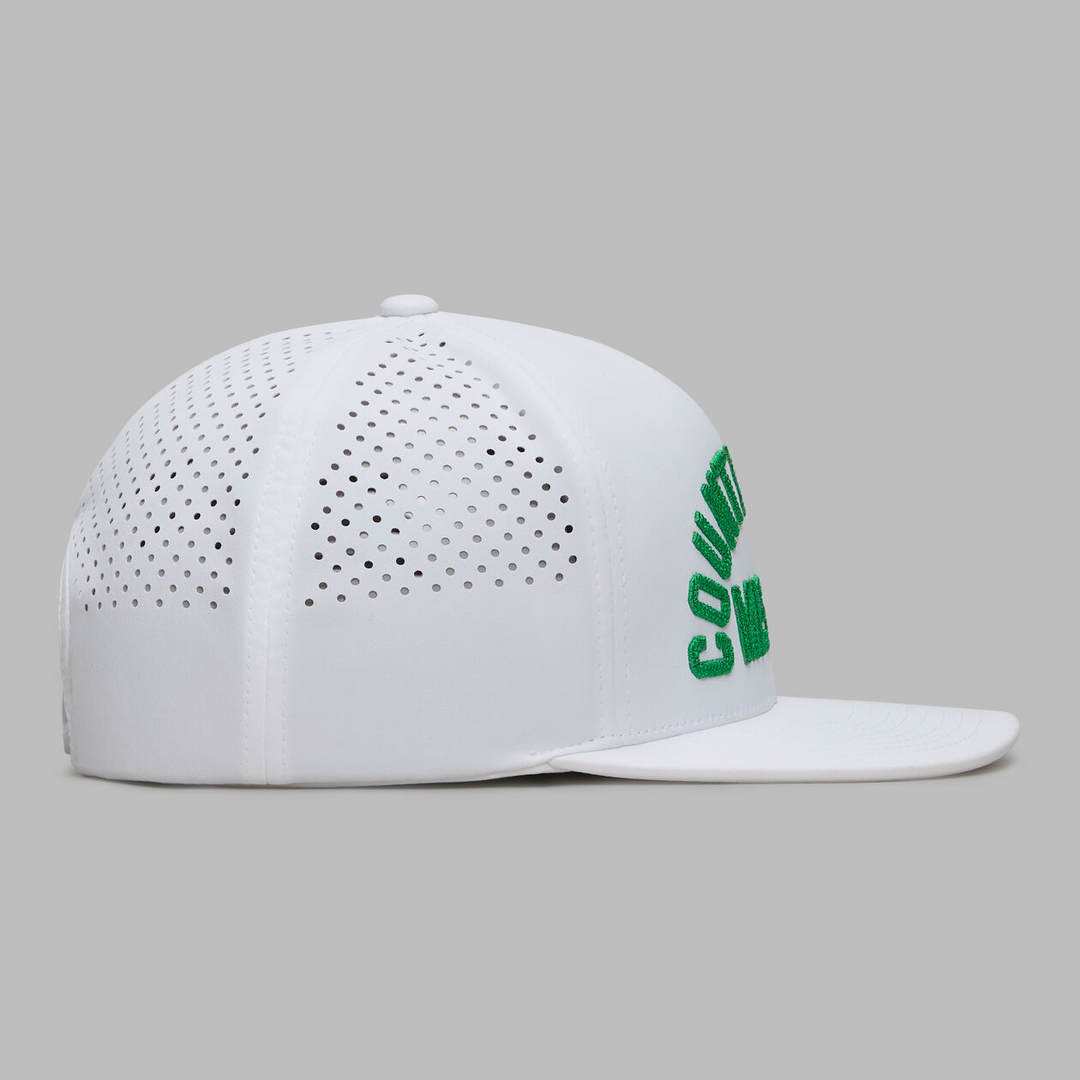 G/FORE MEN'S COUNTRY CLUB MISFIT PERFORATED DELTA HAT -SNOW