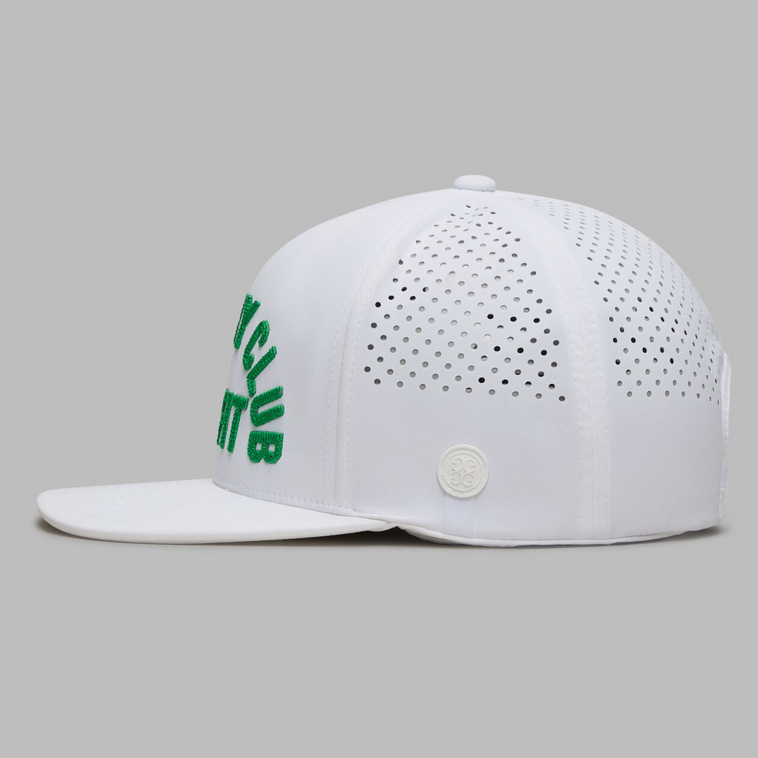 G/FORE MEN'S COUNTRY CLUB MISFIT PERFORATED DELTA HAT -SNOW