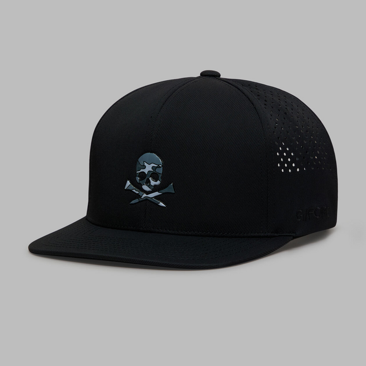 G/FORE MEN'S SKULL & TEES PERFORATED DELTA HAT - ONYX