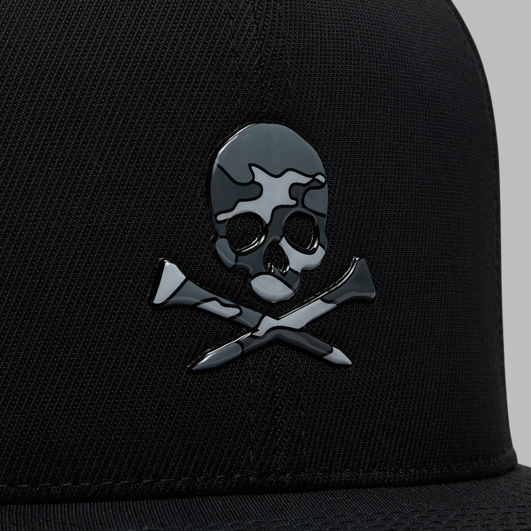 G/FORE MEN'S SKULL & TEES PERFORATED DELTA HAT - ONYX