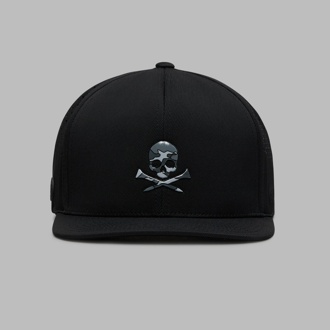 G/FORE MEN'S SKULL & TEES PERFORATED DELTA HAT - ONYX