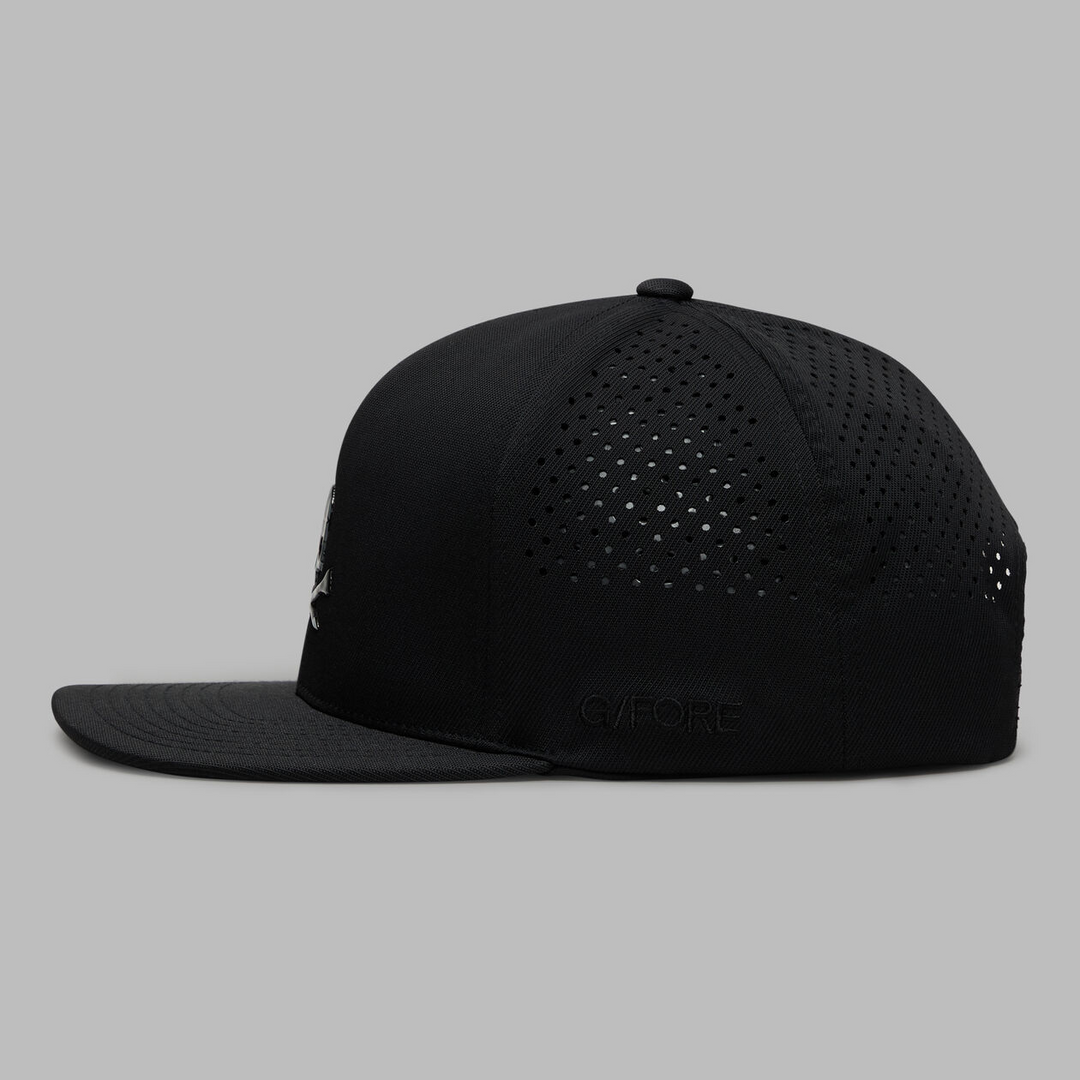 G/FORE MEN'S SKULL & TEES PERFORATED DELTA HAT - ONYX
