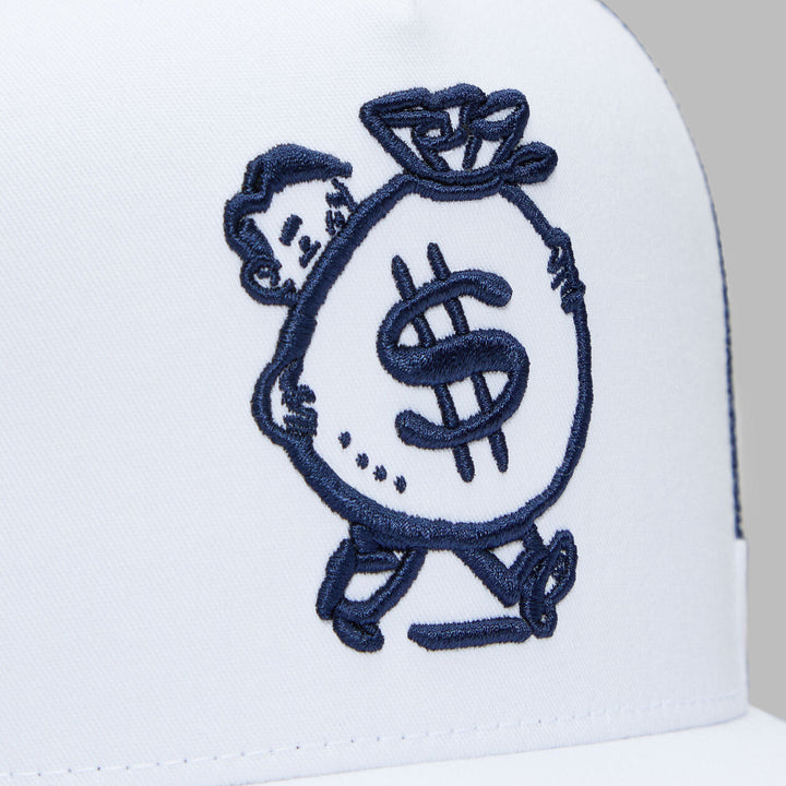 G/FORE MEN'S MONEY MAN TRUCKER HAT - SNOW
