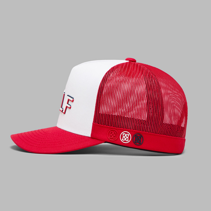 G/FORE MEN'S GOLF SKULL TRUCKER HAT - SNOW