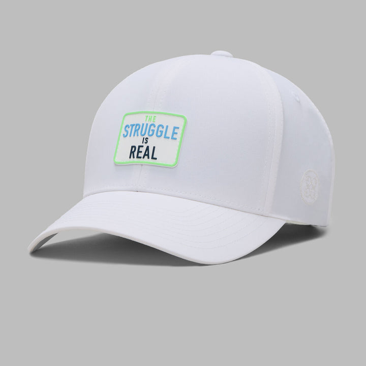 G/FORE MEN'S THE STRUGGLE LOW PROFILE HAT - SNOW