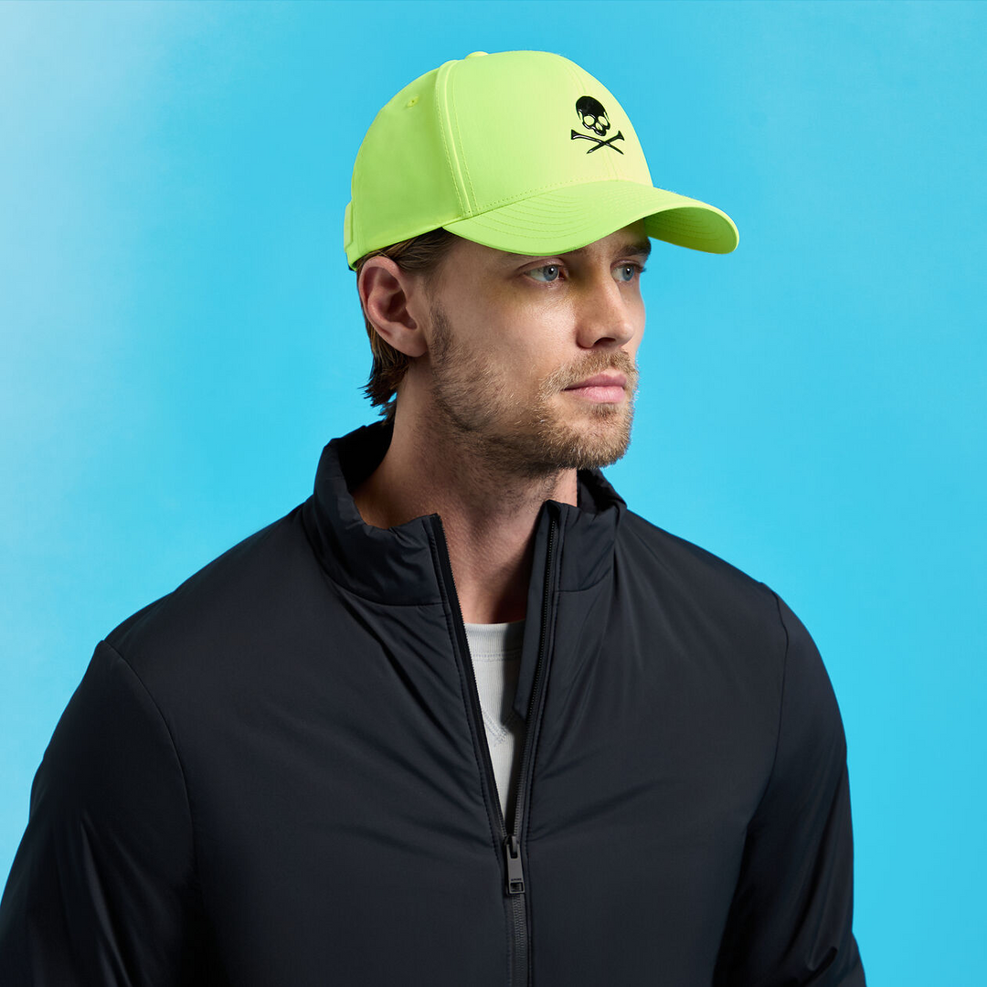 G/FORE MEN'S SKULL & TEES LOW PROFILE HAT - ELECTRIC