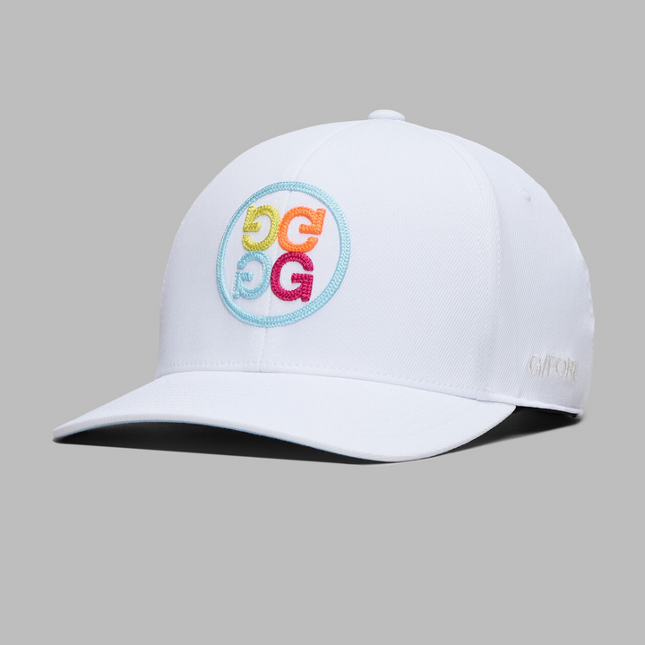 G/FORE MEN'S CHAINSTITCH CIRCLE G'S CONTRAST HAT - SNOW MULTI