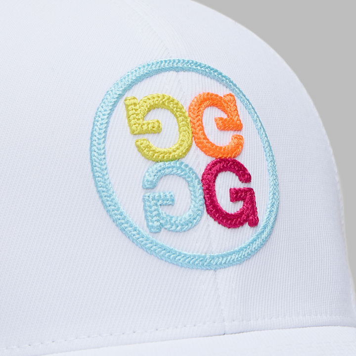 G/FORE MEN'S CHAINSTITCH CIRCLE G'S CONTRAST HAT - SNOW MULTI