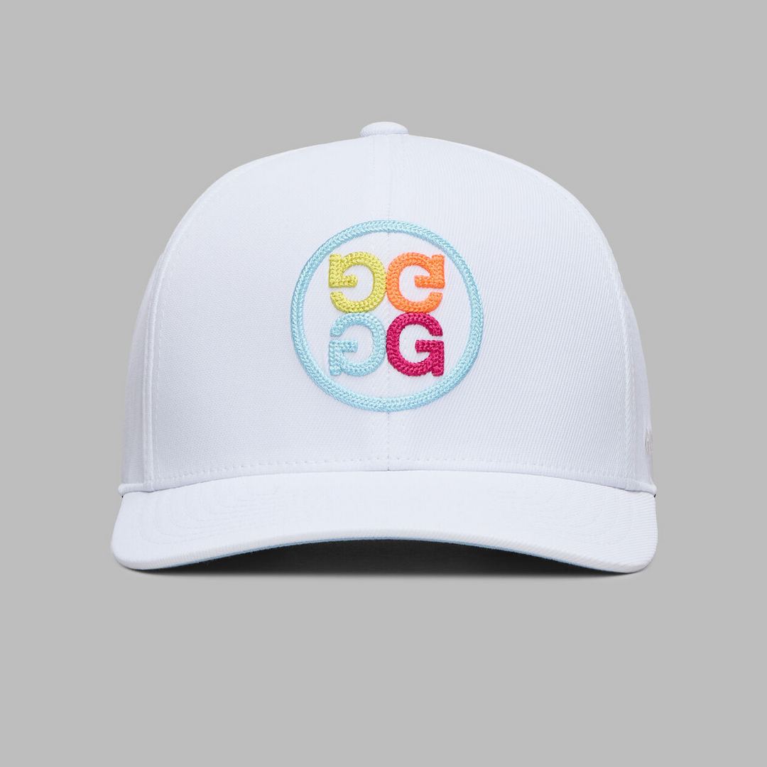 G/FORE MEN'S CHAINSTITCH CIRCLE G'S CONTRAST HAT - SNOW MULTI
