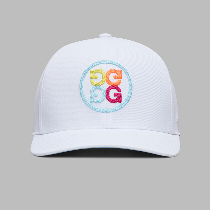 G/FORE MEN'S CHAINSTITCH CIRCLE G'S CONTRAST HAT - SNOW MULTI