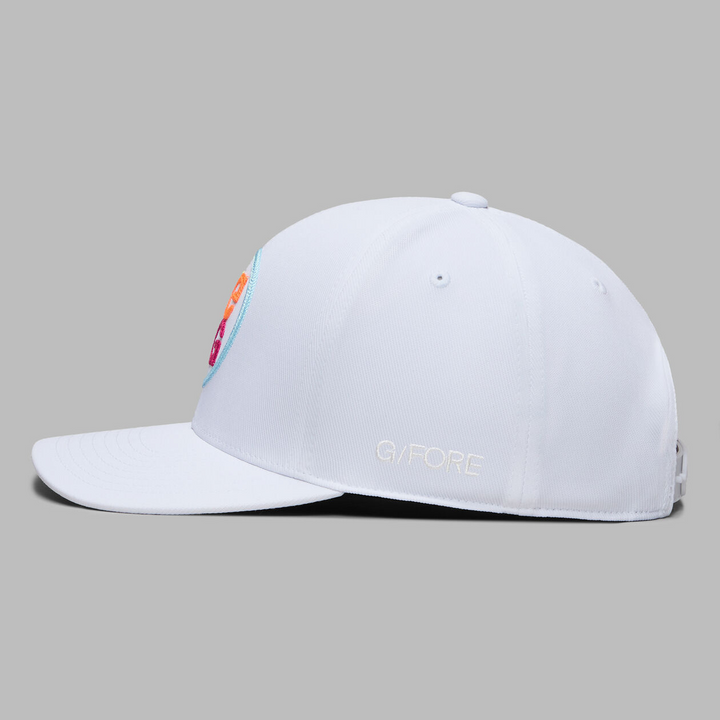 G/FORE MEN'S CHAINSTITCH CIRCLE G'S CONTRAST HAT - SNOW MULTI