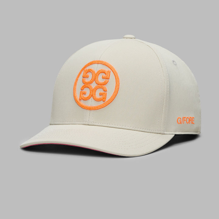 G/FORE MEN'S CHAINSTITCH CIRCLE G'S CONTRAST HAT - STONE