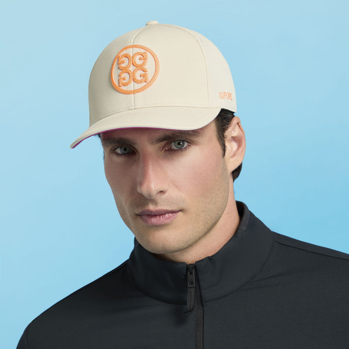 G/FORE MEN'S CHAINSTITCH CIRCLE G'S CONTRAST HAT - STONE