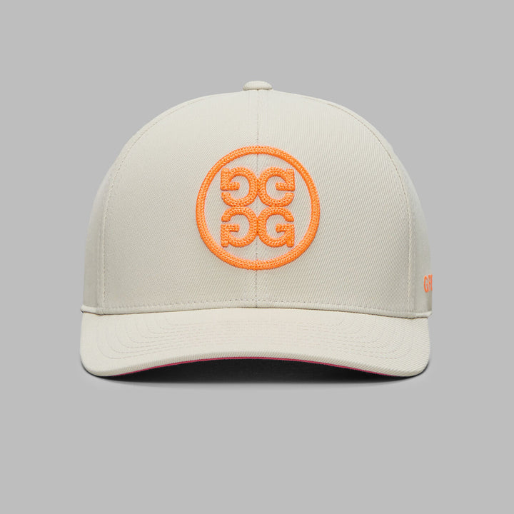 G/FORE MEN'S CHAINSTITCH CIRCLE G'S CONTRAST HAT - STONE
