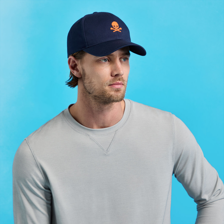 G/FORE MEN'S MINI SKULL & TEES LOW PROFILE HAT - TWILIGHT