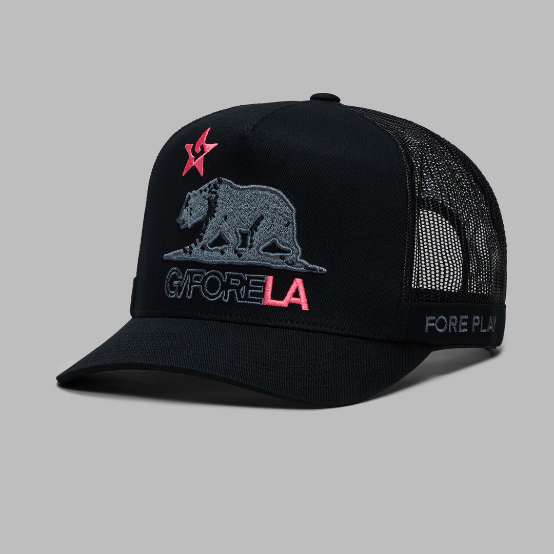 G/FORE MEN'S LA TALL TRUCKER HAT - ONYX