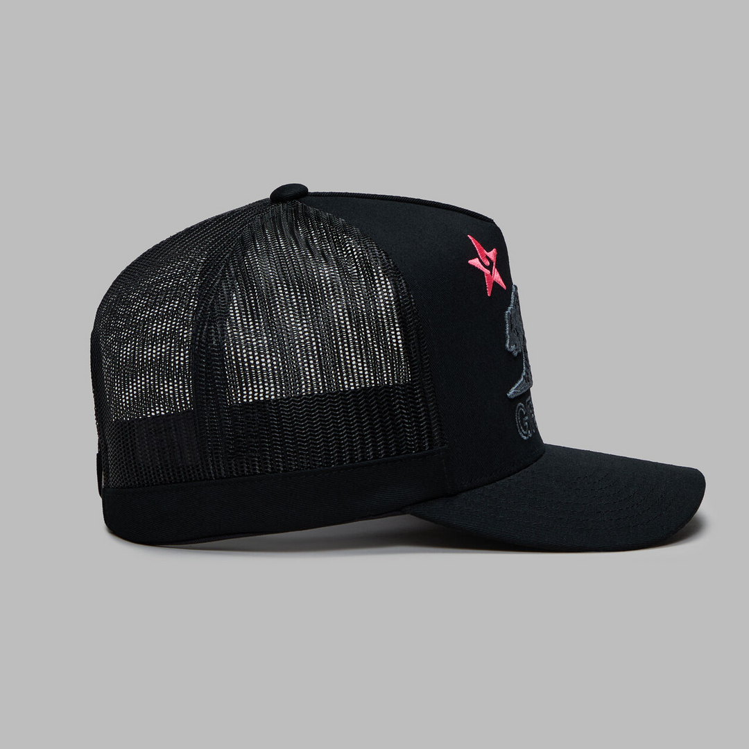 G/FORE MEN'S LA TALL TRUCKER HAT - ONYX