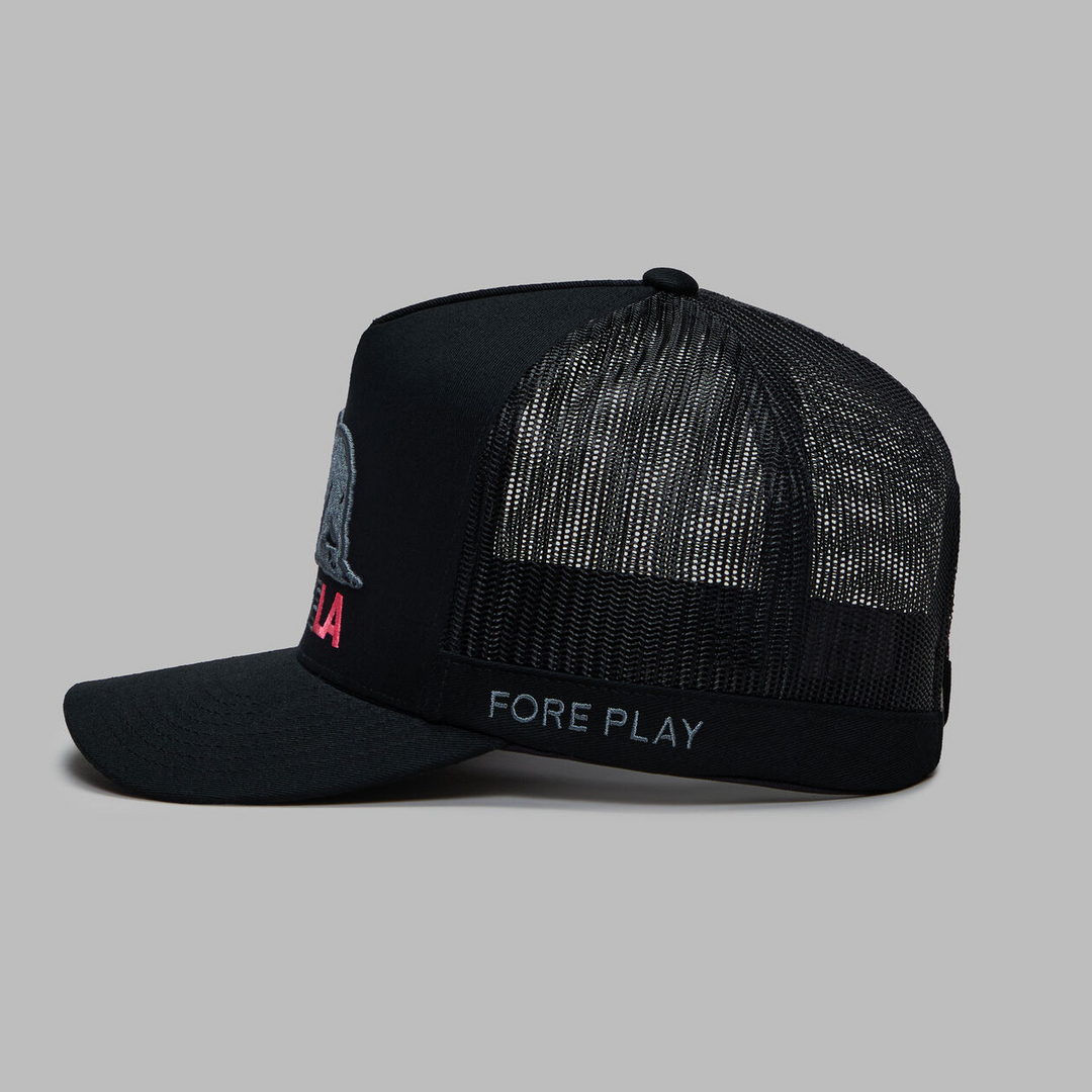 G/FORE MEN'S LA TALL TRUCKER HAT - ONYX