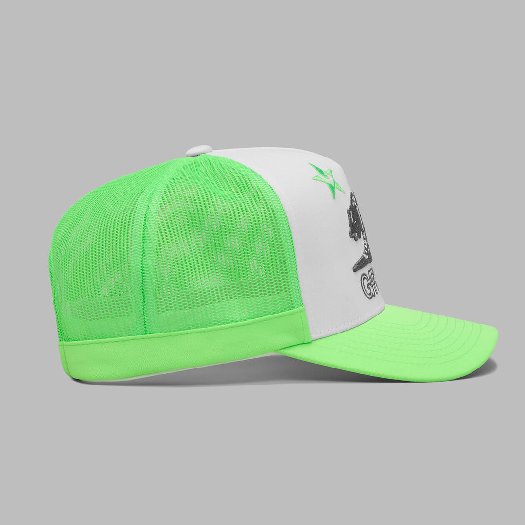 G/FORE MEN'S LA TRUCKER HAT - GECKO