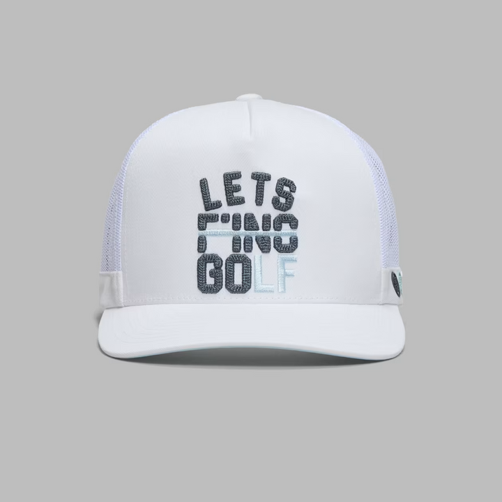 G/FORE MEN'S LFG TRUCKER HAT - SNOW