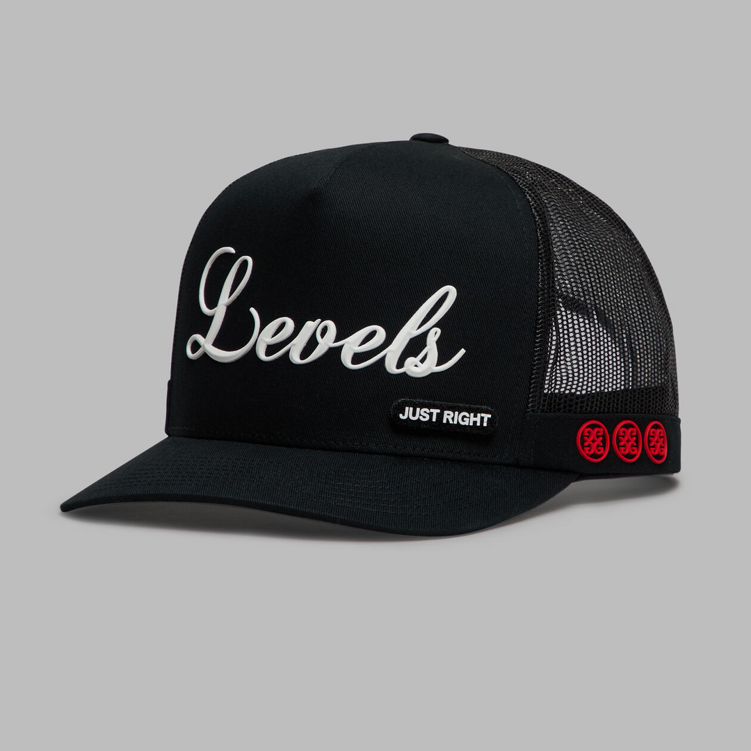 G/FORE MEN'S DAILY LEVELS TALL TRUCKER HAT - ONYX