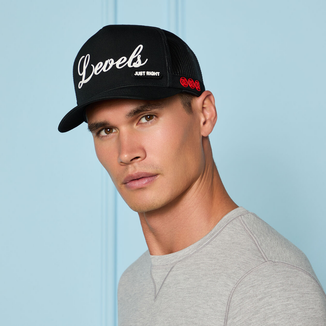 G/FORE MEN'S DAILY LEVELS TALL TRUCKER HAT - ONYX