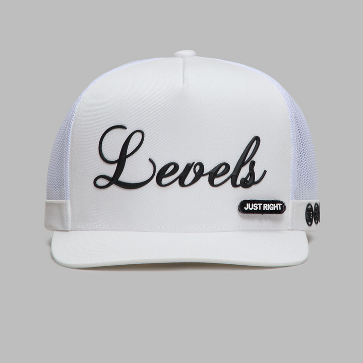 G/FORE MEN'S DAILY LEVELS TALL TRUCKER HAT - SNOW