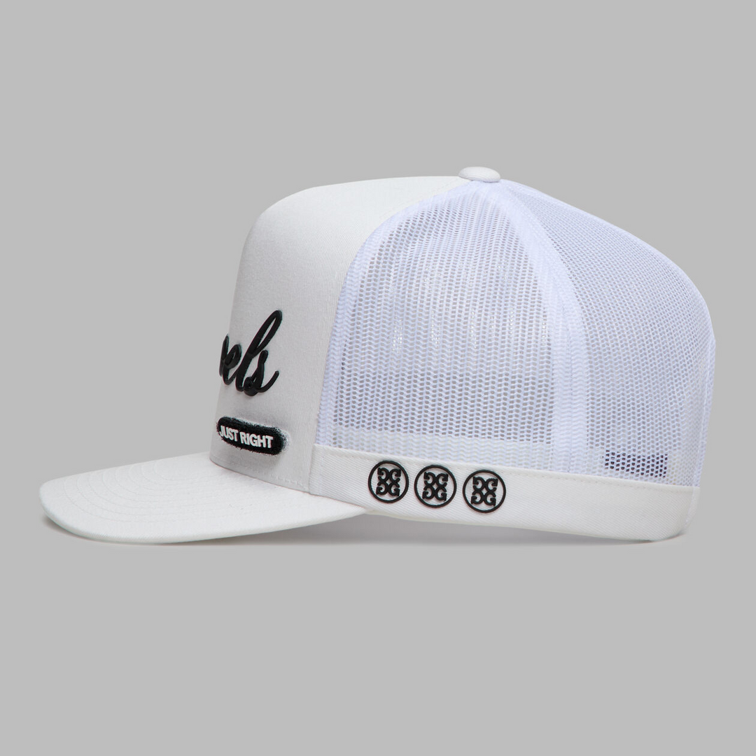 G/FORE MEN'S DAILY LEVELS TALL TRUCKER HAT - SNOW