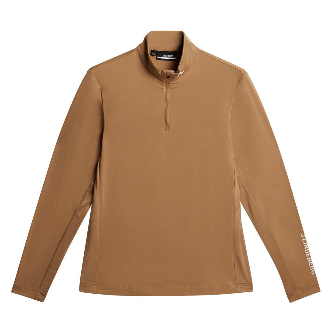 J.Lindeberg Men's Tour Tech Mid Layer - TIGERS EYE