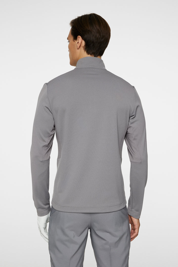 J.Lindeberg Men's Leon Quarter Zip Mid Layer - NIGHT OWL