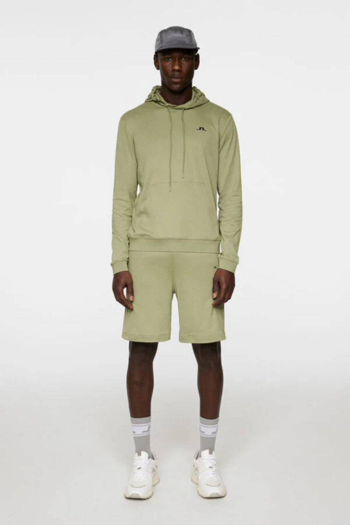 J.Lindeberg Mens ROLAND Hoodie - OIL GREEN