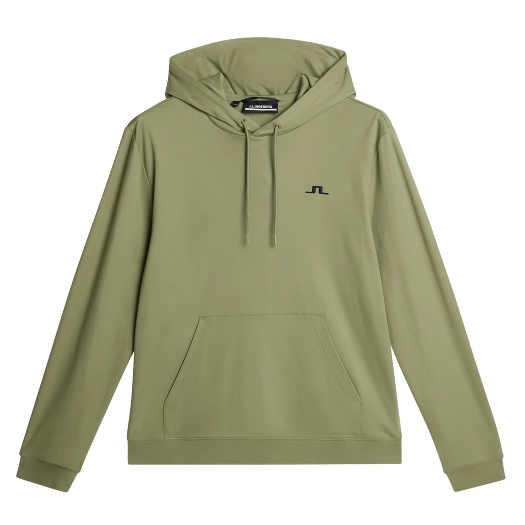 J.Lindeberg Mens ROLAND Hoodie - OIL GREEN