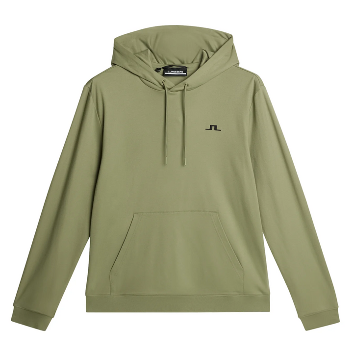 J.Lindeberg Mens ROLAND Hoodie - OIL GREEN