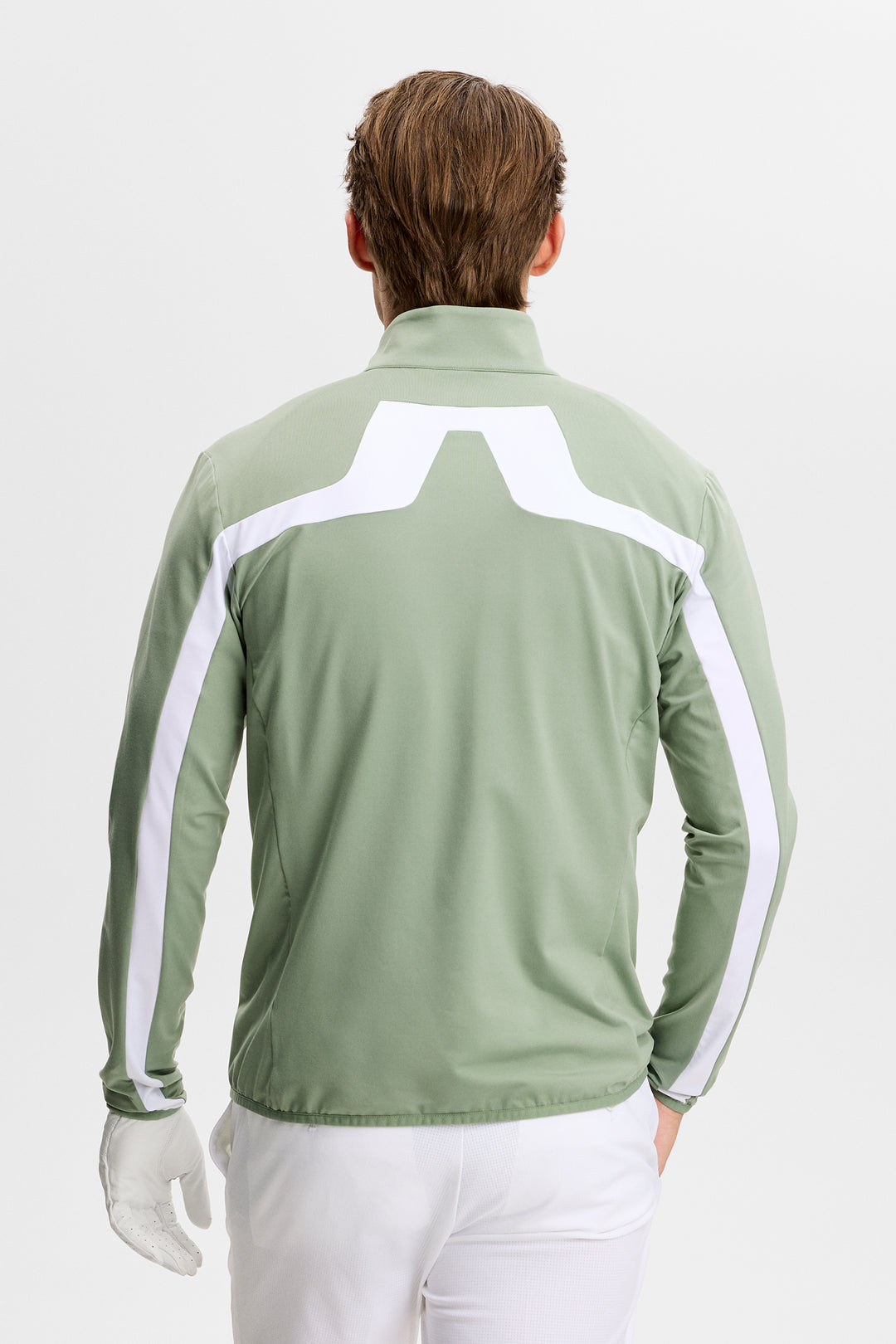 J.Lindeberg Men's Jarvis Mid Layer - HEDGE GREEN
