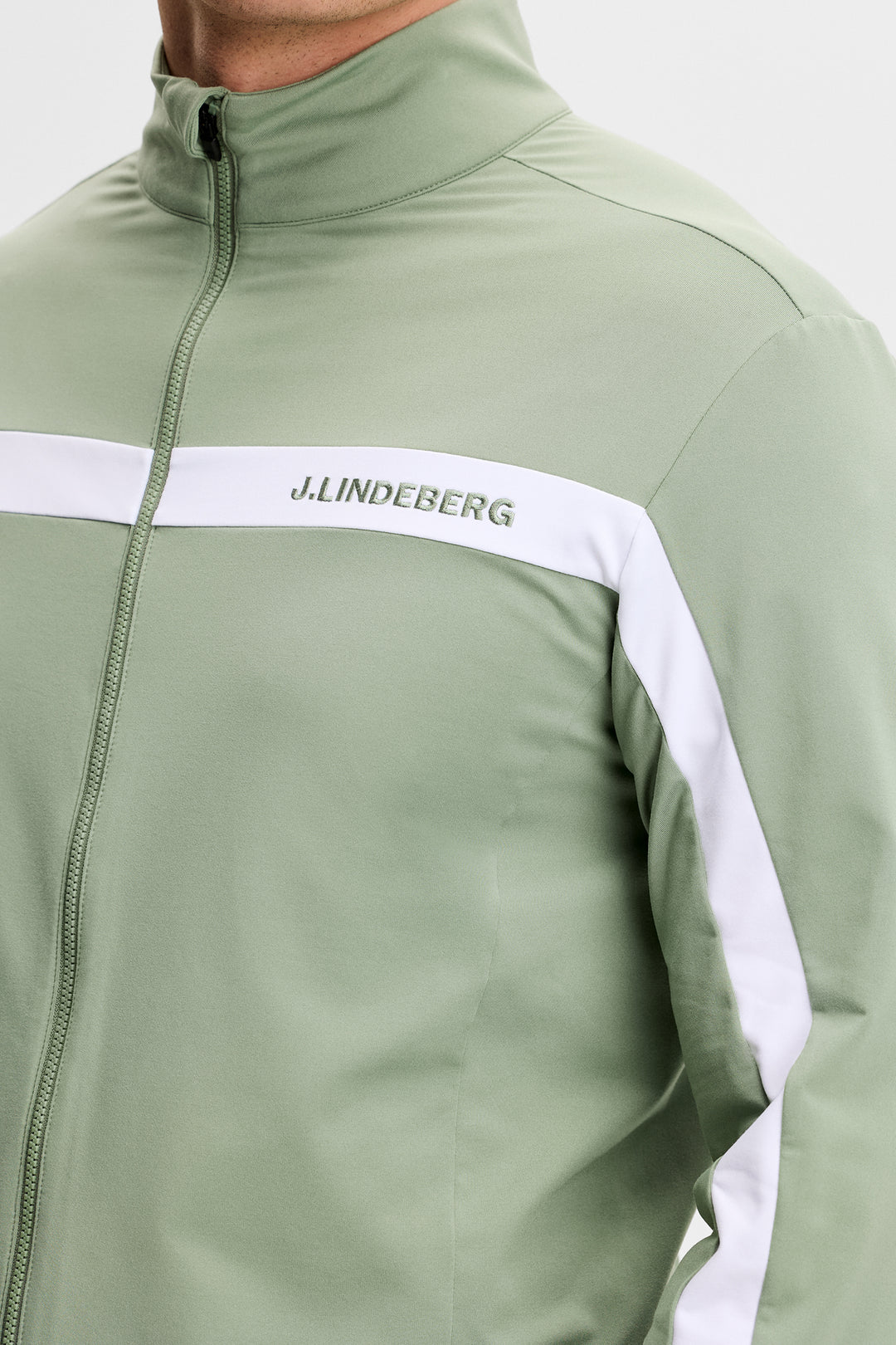 J.Lindeberg Men's Jarvis Mid Layer - HEDGE GREEN