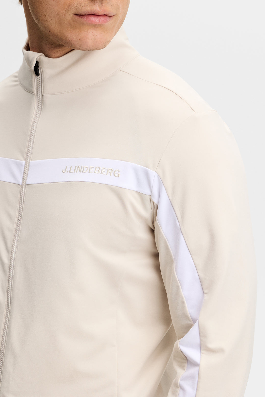 J.Lindeberg Men's Jarvis Mid Layer - MOONBEAM