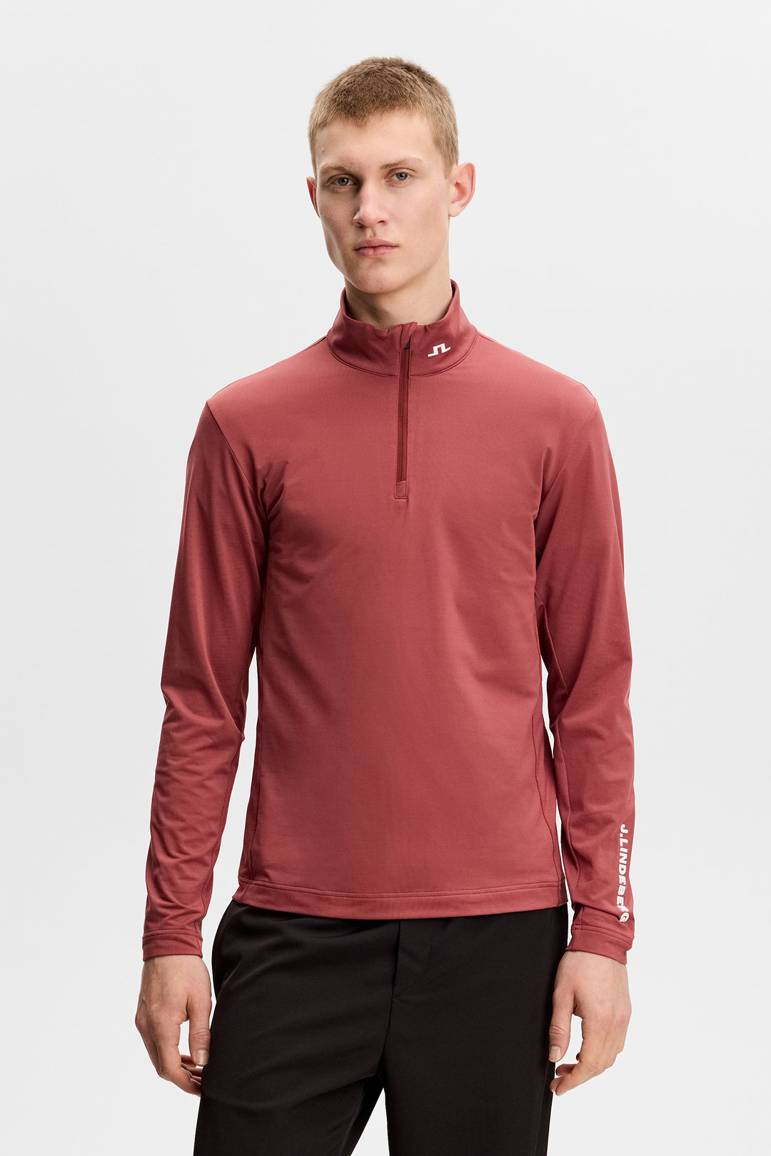 J.Lindeberg Men's Tour Tech Mid Layer - APPLE BUTTER