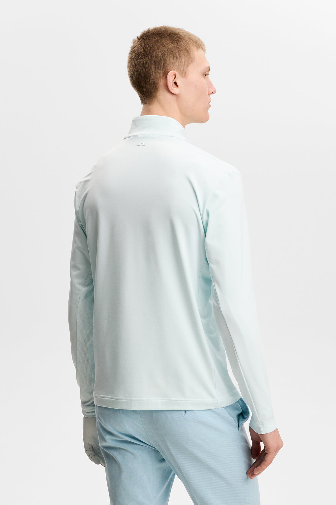 J.Lindeberg Men's Tour Tech Mid Layer - SKY LIGHT