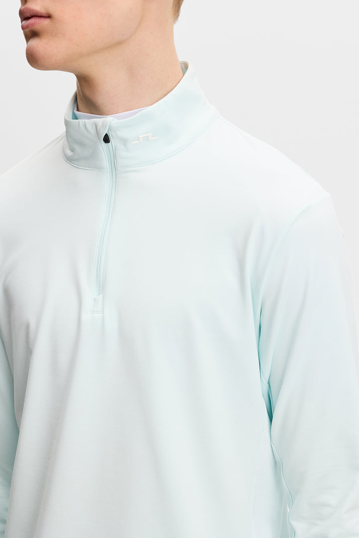 J.Lindeberg Men's Tour Tech Mid Layer - SKY LIGHT