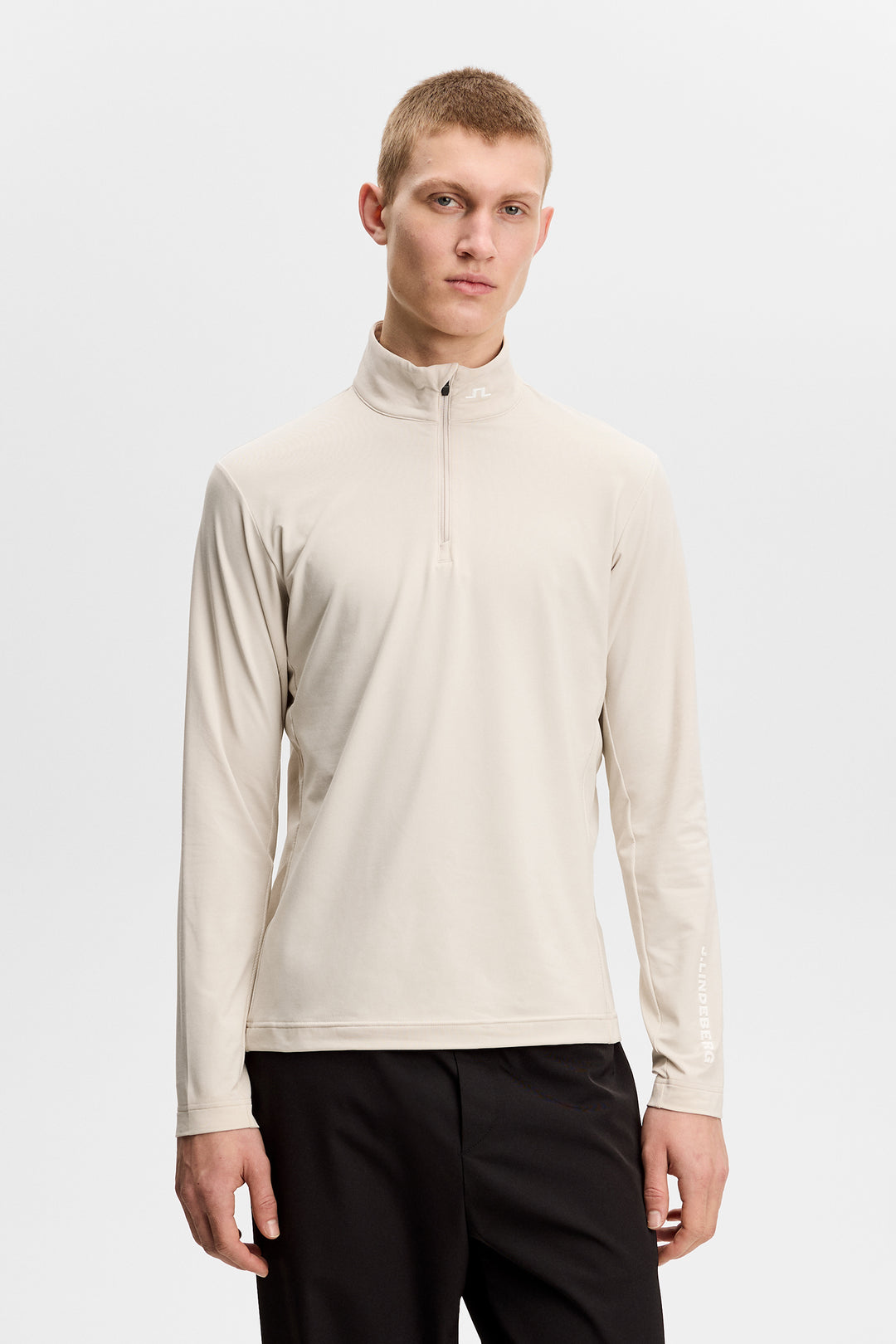 J.Lindeberg Men's Tour Tech Mid Layer - MOONBEAM