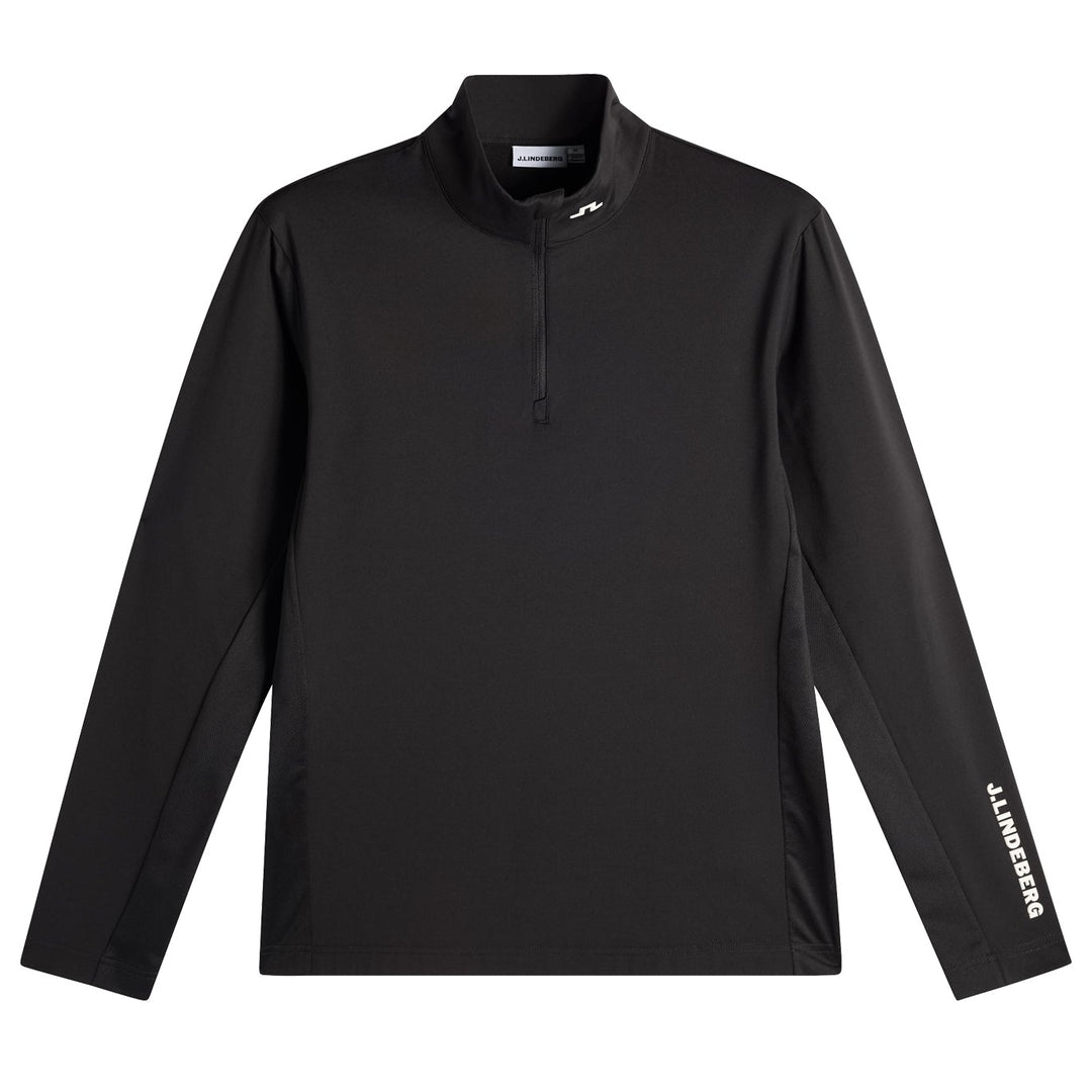 J.Lindeberg Men's Tour Tech Mid Layer - BLACK