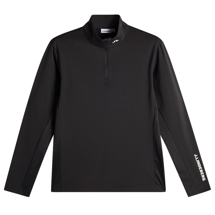 J.Lindeberg Men's Tour Tech Mid Layer - BLACK