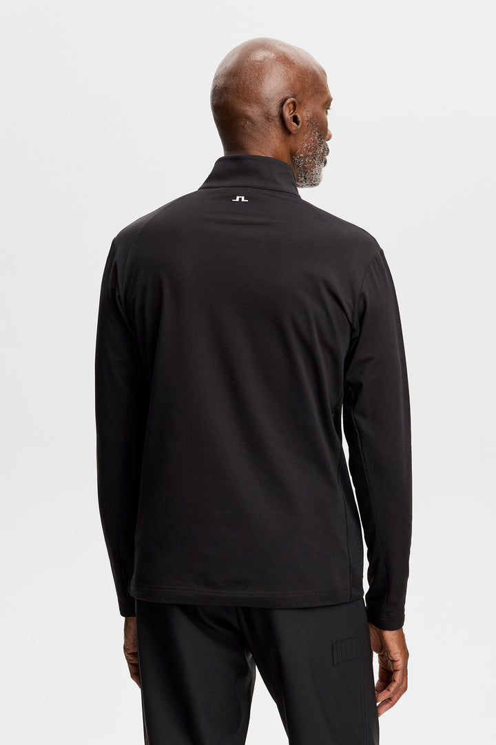 J.Lindeberg Men's Tour Tech Mid Layer - BLACK