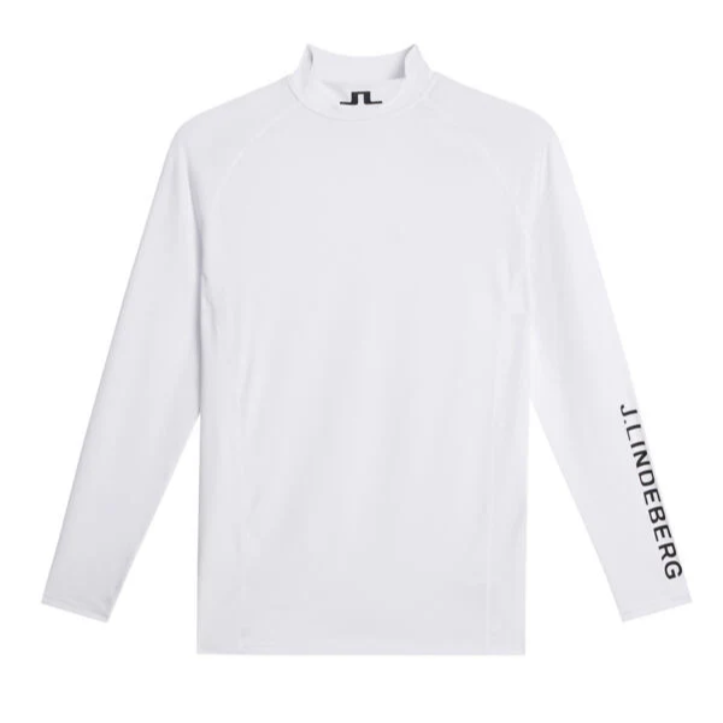J.Lindeberg Mens Aello Soft Compression Base Layer - WHITE