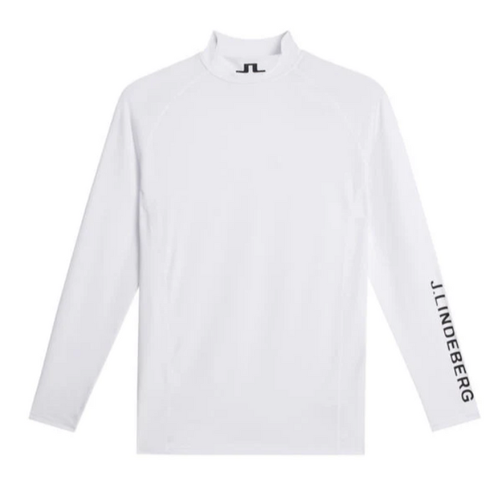 J.Lindeberg Mens Aello Soft Compression Base Layer - WHITE