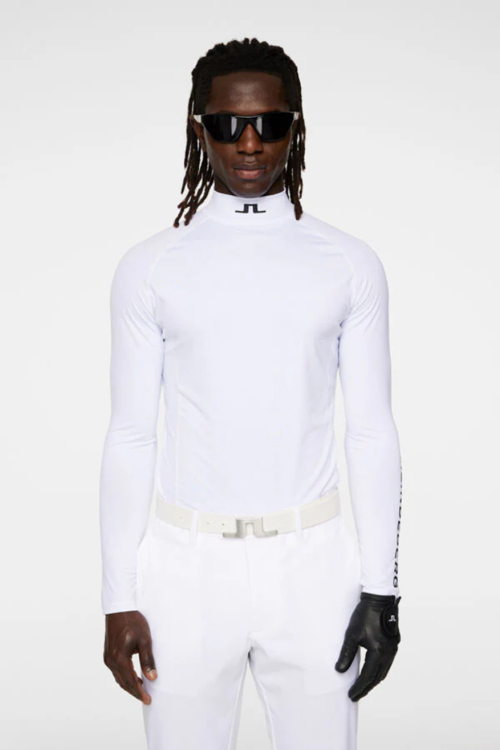J.Lindeberg Mens Aello Soft Compression Base Layer - WHITE