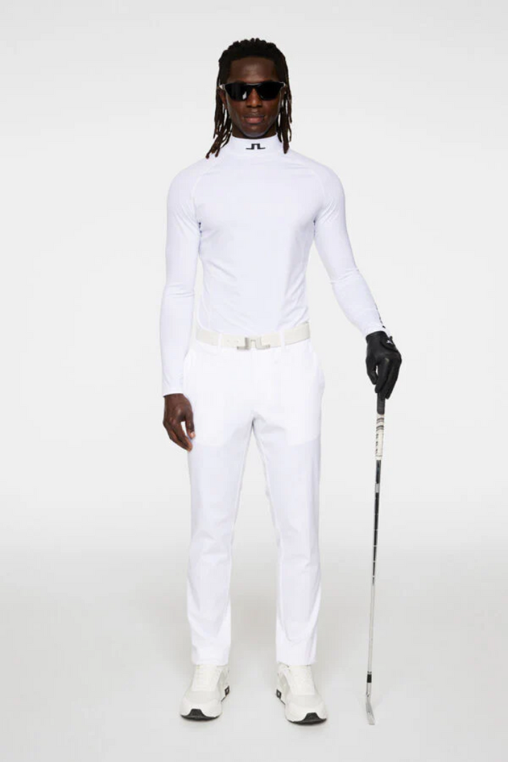 J.Lindeberg Mens Aello Soft Compression Base Layer - WHITE