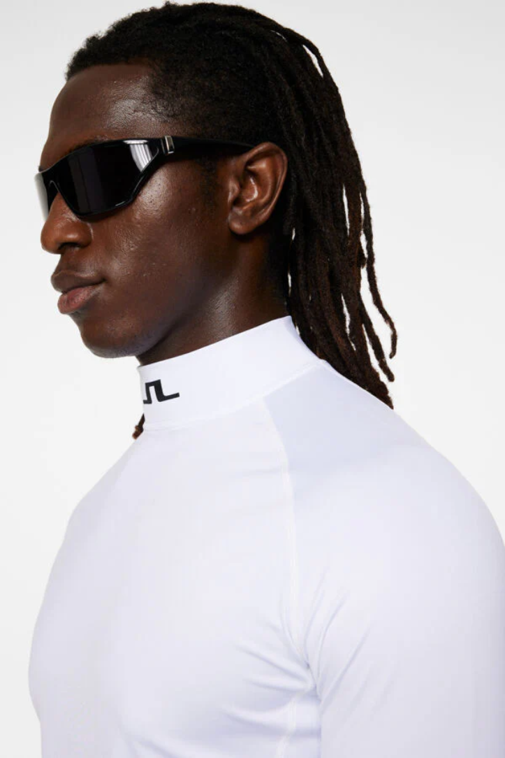J.Lindeberg Mens Aello Soft Compression Base Layer - WHITE